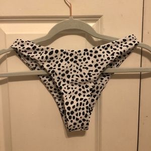 White Spotted Brazilian Bikini Bottom